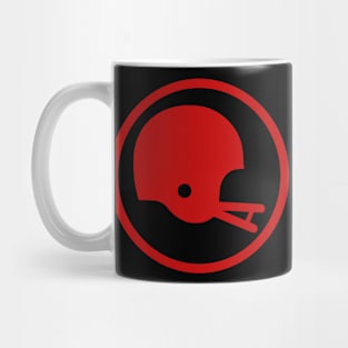 Two-Bar Helmet Minimalist Logo (Red) Mug